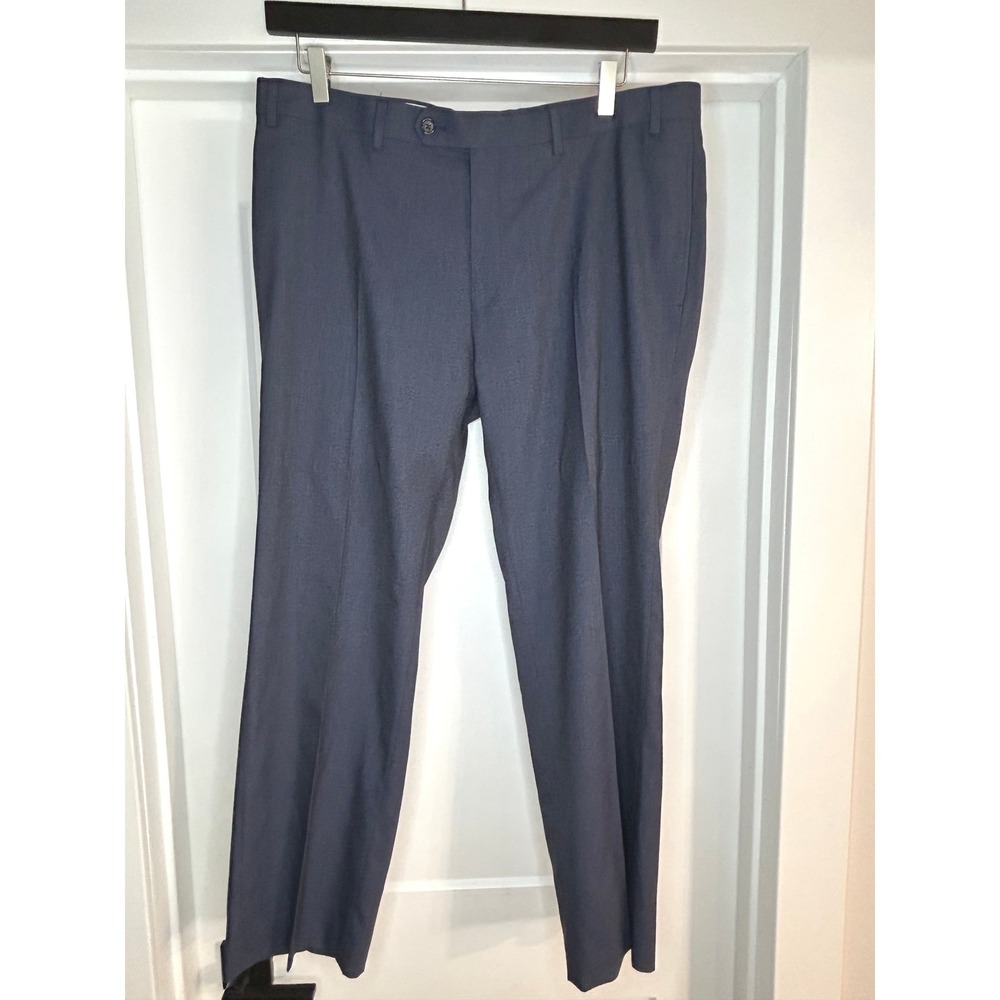Ralph‎ Lauren Mens Slim Fit Navy Blue Textured Dress Pants 36W x 29L RN90736